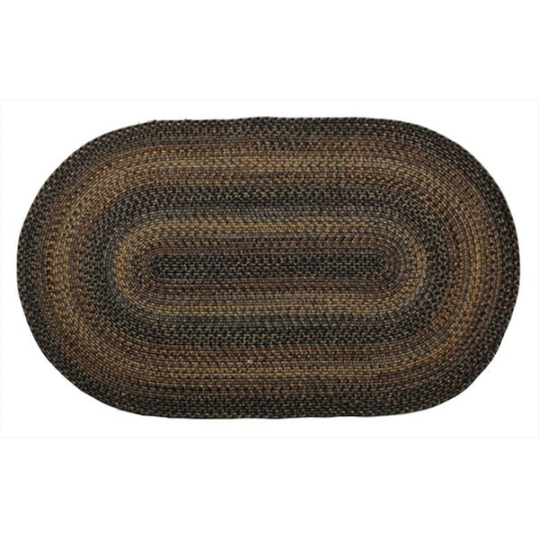 Homespice Decor Black Forest Ultra Durable Braided Rugs - Oval 300027 - main